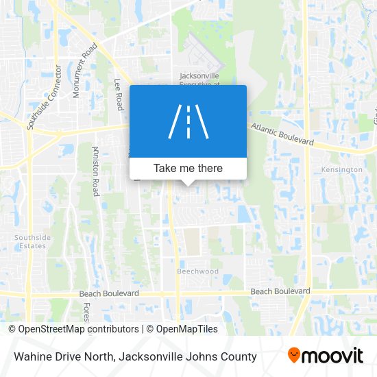 Wahine Drive North map