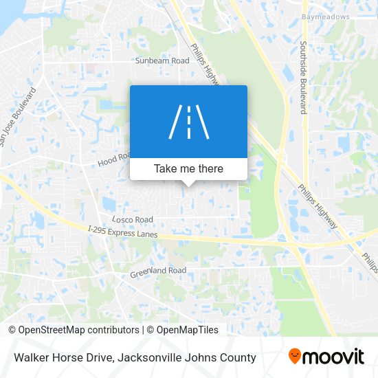 Walker Horse Drive map