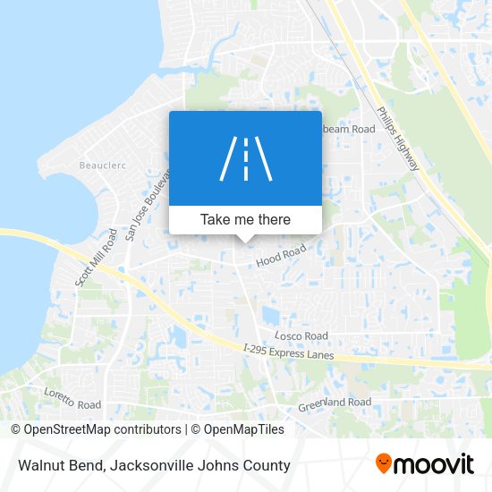 Mapa de Walnut Bend