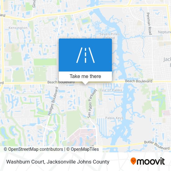 Washburn Court map