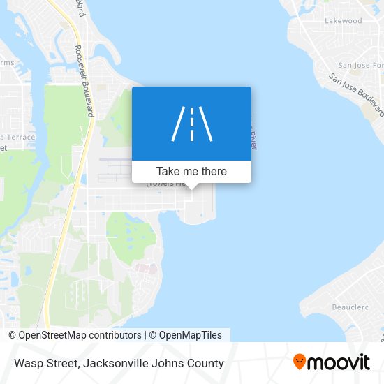 Wasp Street map