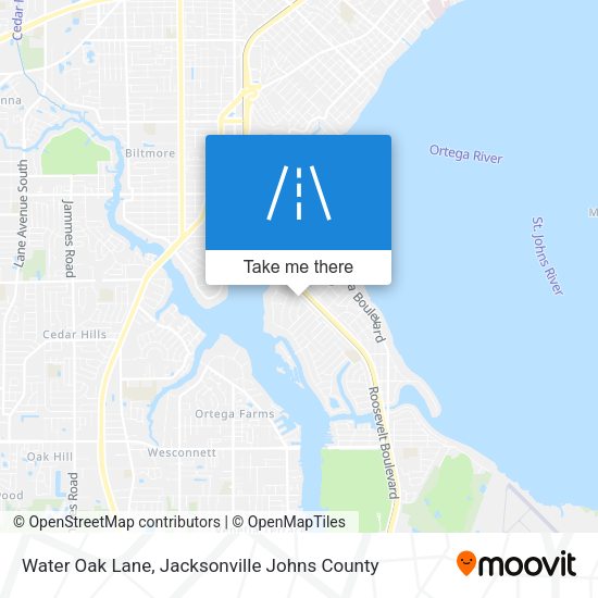 Water Oak Lane map