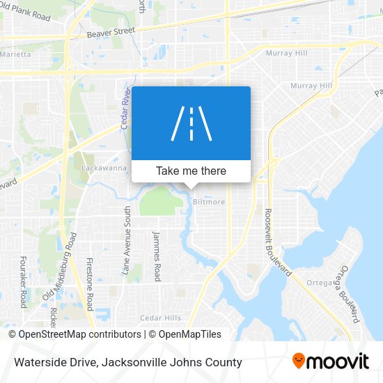 Mapa de Waterside Drive