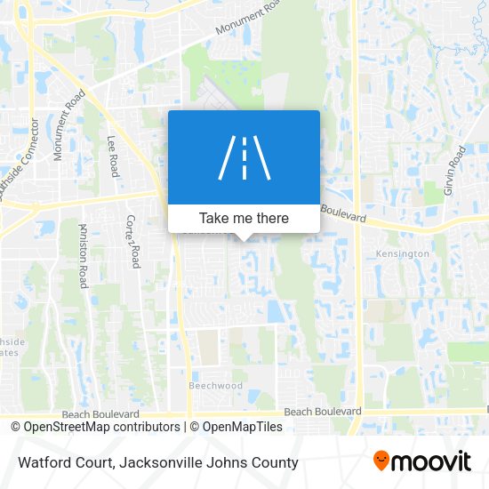 Mapa de Watford Court