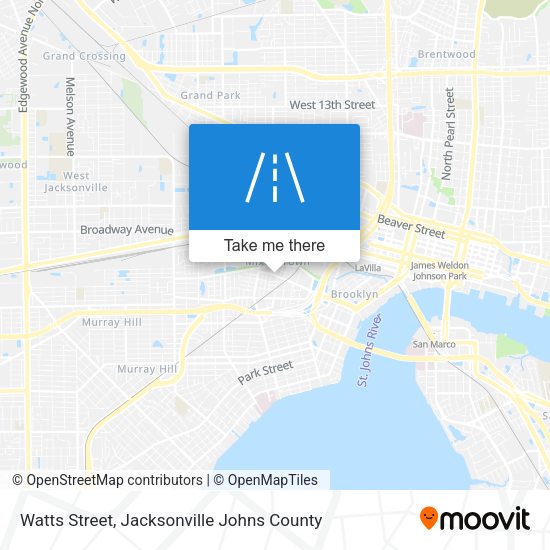 Watts Street map