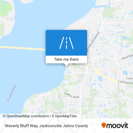 Mapa de Waverly Bluff Way