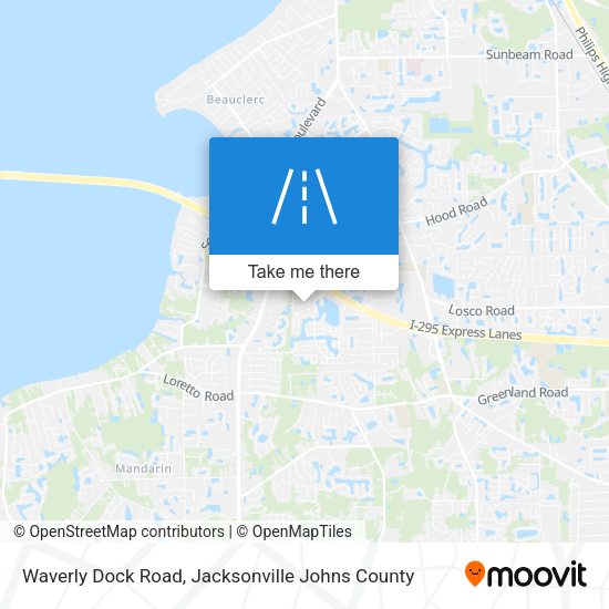 Mapa de Waverly Dock Road