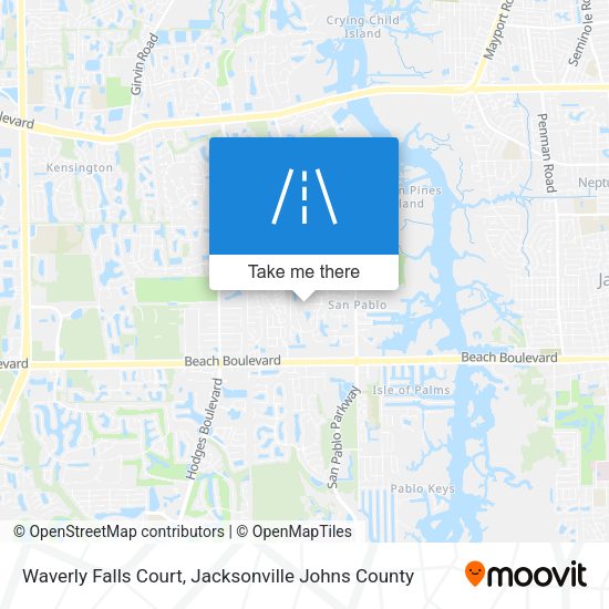 Waverly Falls Court map