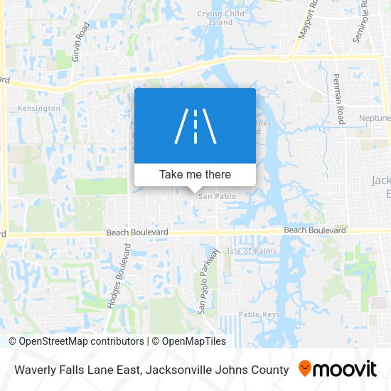 Waverly Falls Lane East map