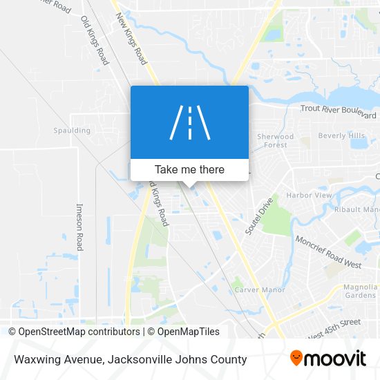 Waxwing Avenue map