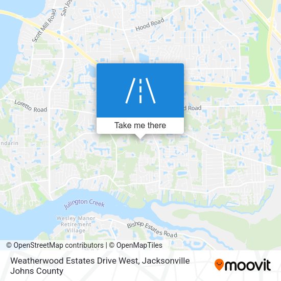 Weatherwood Estates Drive West map