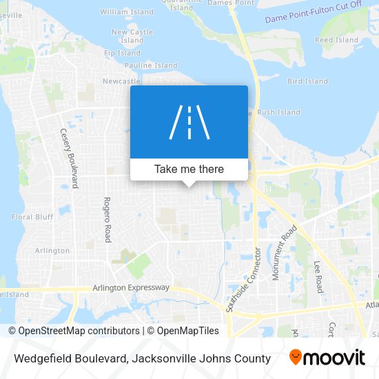 Wedgefield Boulevard map