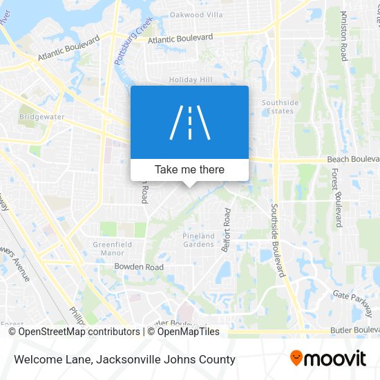 Welcome Lane map