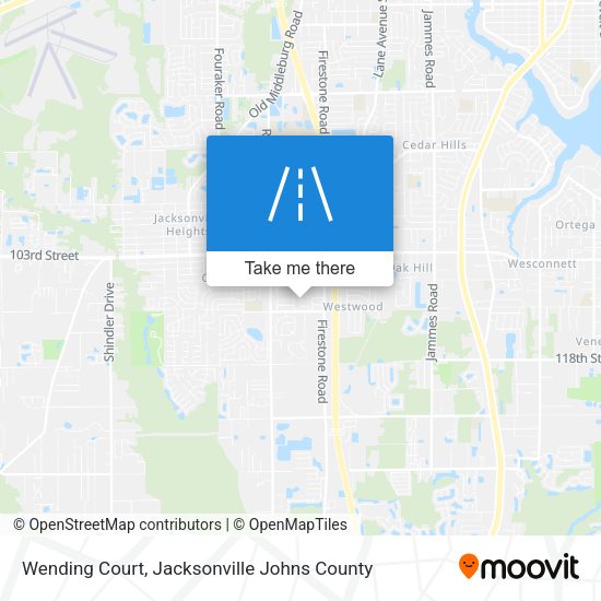 Wending Court map
