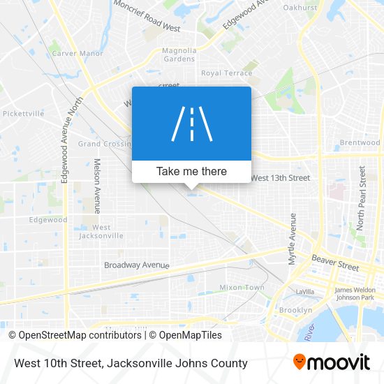 Mapa de West 10th Street