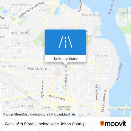 West 16th Street map