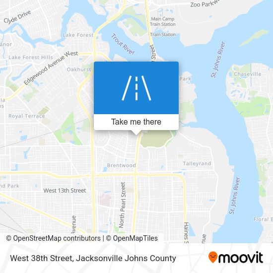 Mapa de West 38th Street