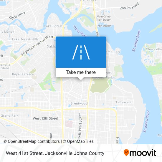 West 41st Street map