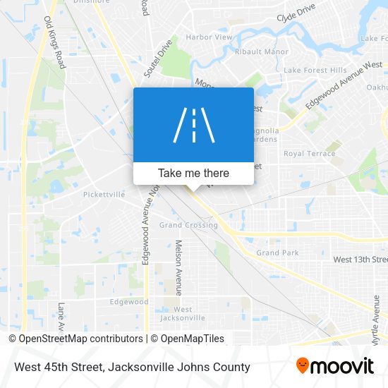 West 45th Street map