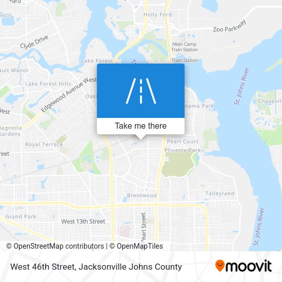 West 46th Street map