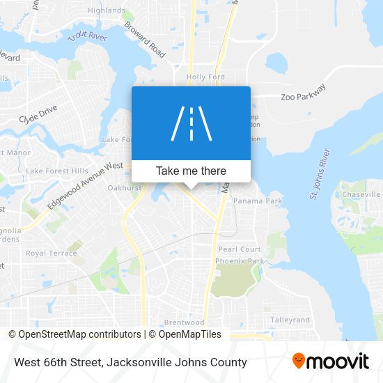 West 66th Street map
