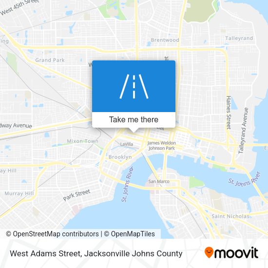 Mapa de West Adams Street