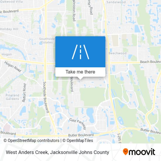 Mapa de West Anders Creek