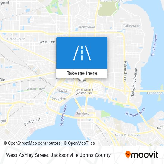 Mapa de West Ashley Street