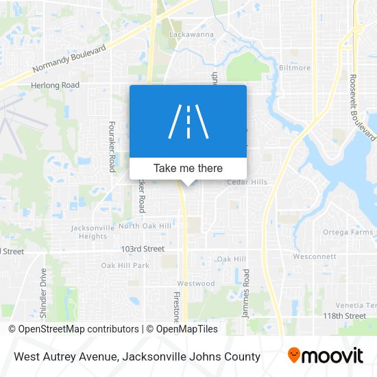 West Autrey Avenue map