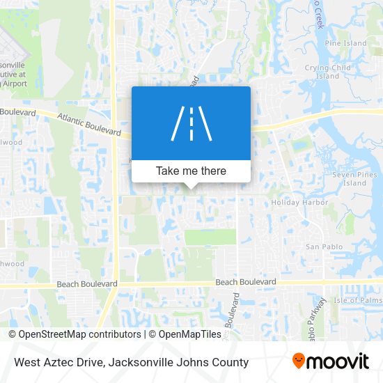 Mapa de West Aztec Drive