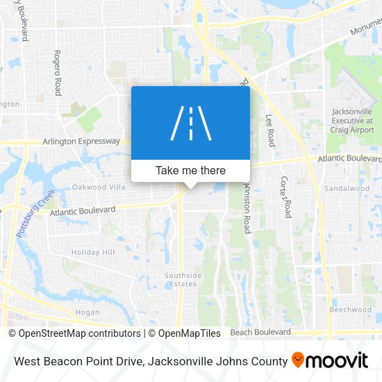 Mapa de West Beacon Point Drive