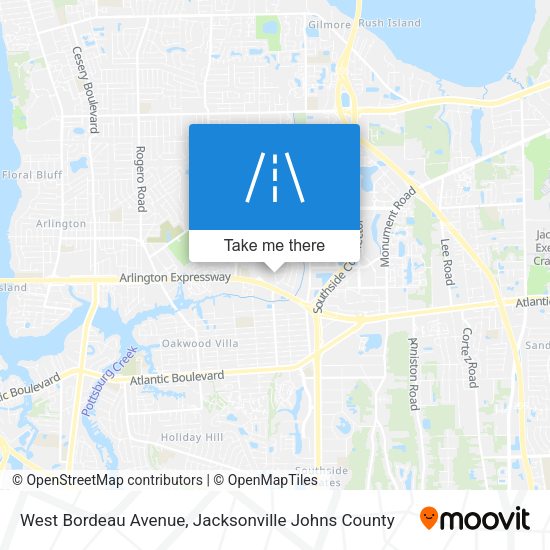 West Bordeau Avenue map