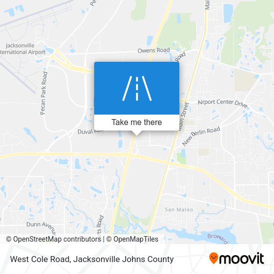 West Cole Road map