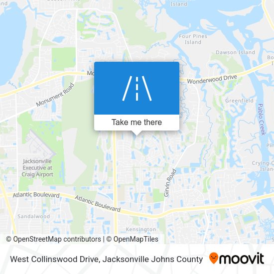 West Collinswood Drive map