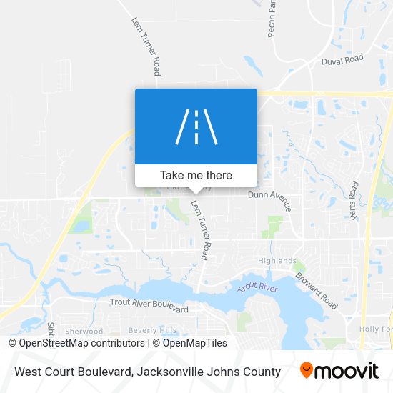 West Court Boulevard map