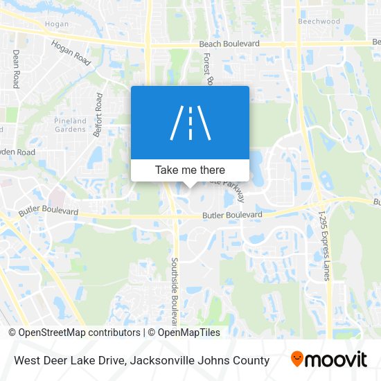 West Deer Lake Drive map