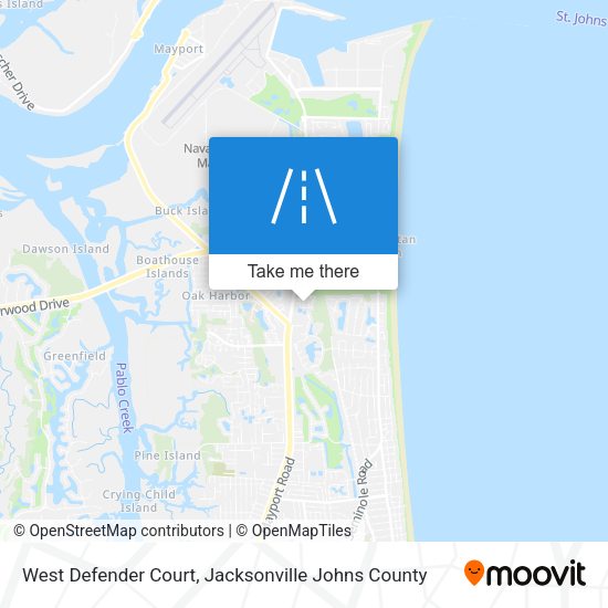 Mapa de West Defender Court