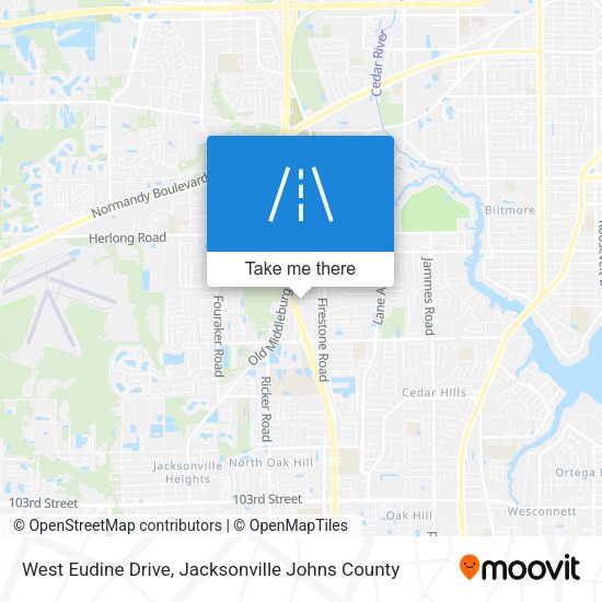 Mapa de West Eudine Drive