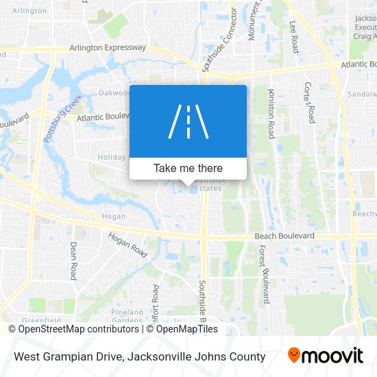 West Grampian Drive map