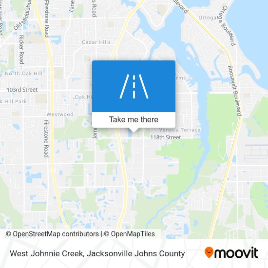 Mapa de West Johnnie Creek