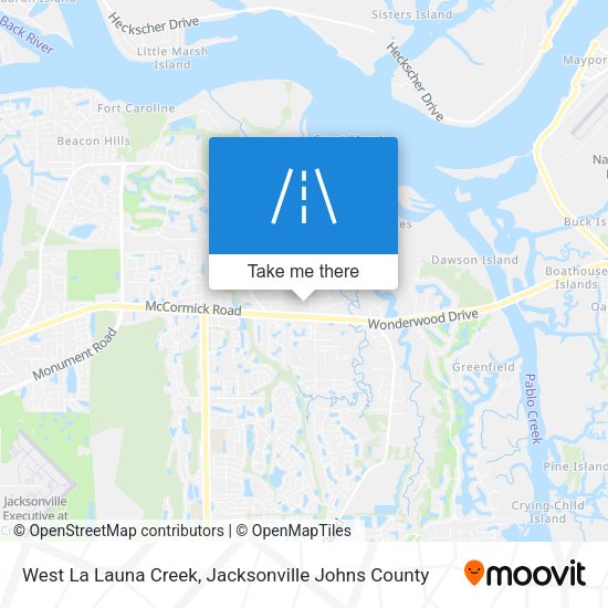 Mapa de West La Launa Creek