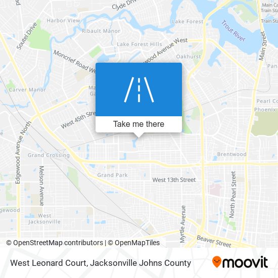 West Leonard Court map