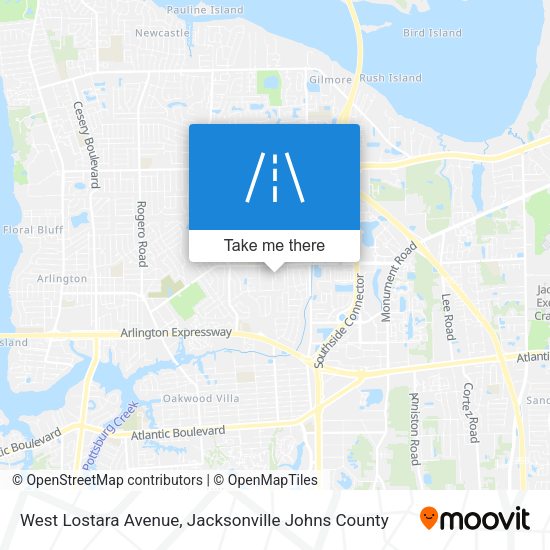 West Lostara Avenue map