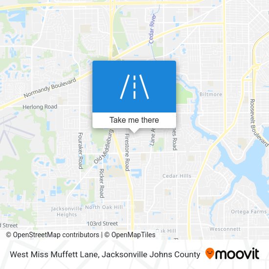 West Miss Muffett Lane map