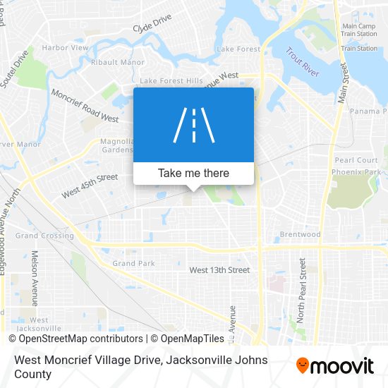 West Moncrief Village Drive map