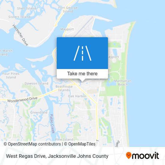 Mapa de West Regas Drive