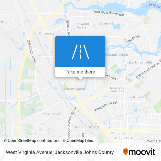 West Virginia Avenue map