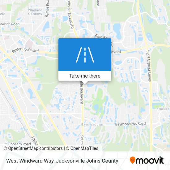 West Windward Way map