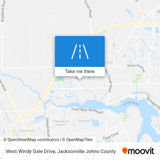 Mapa de West Windy Gale Drive