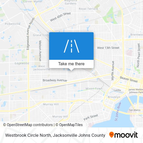 Westbrook Circle North map